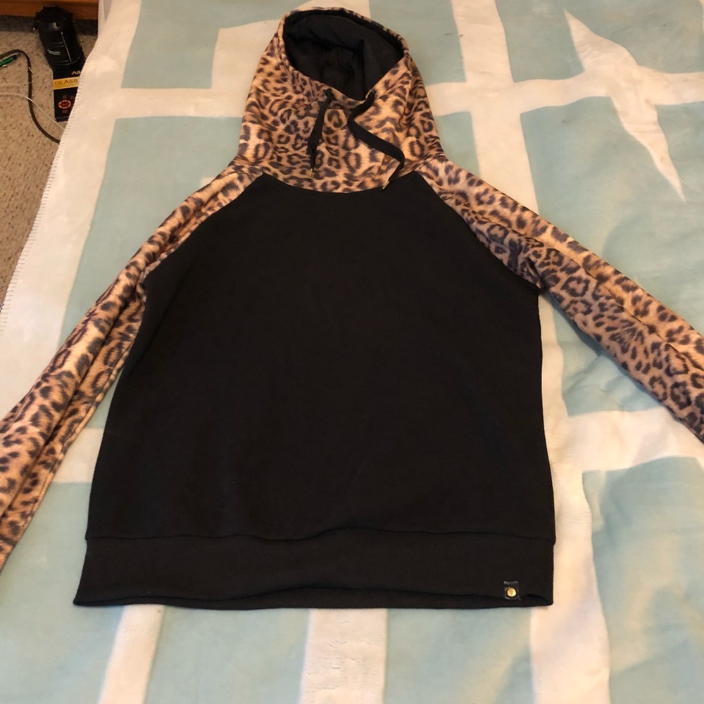 Cowl neck hoodie